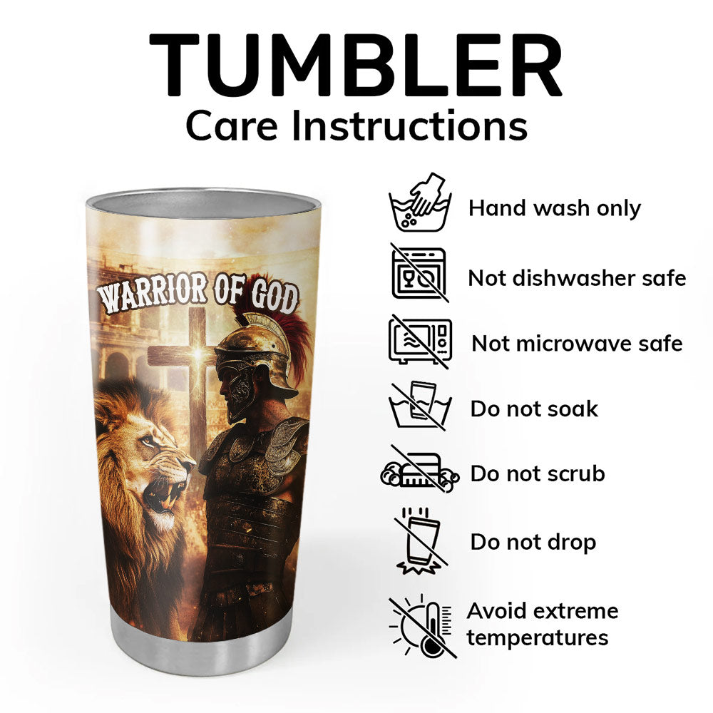 Warrior Of God Tumbler