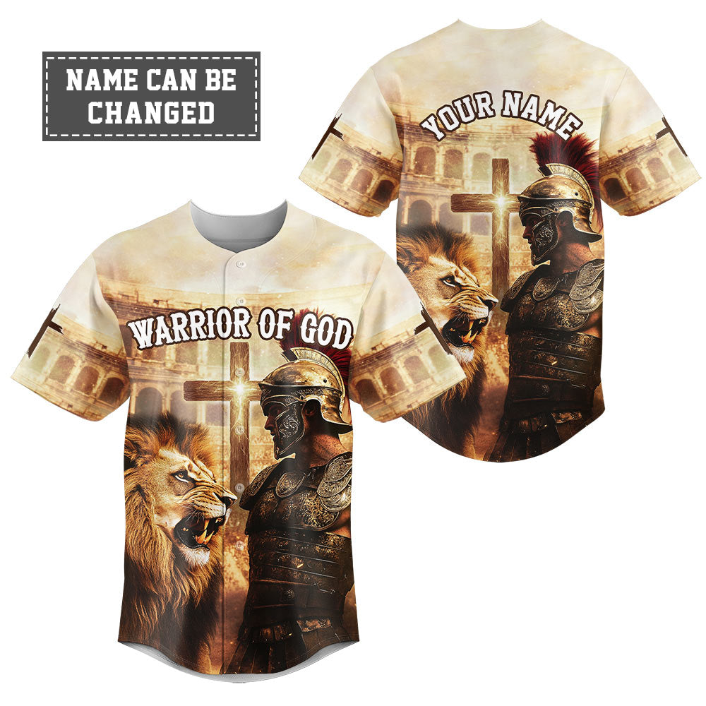 Warrior Of God Custom Name Baseball Jersey