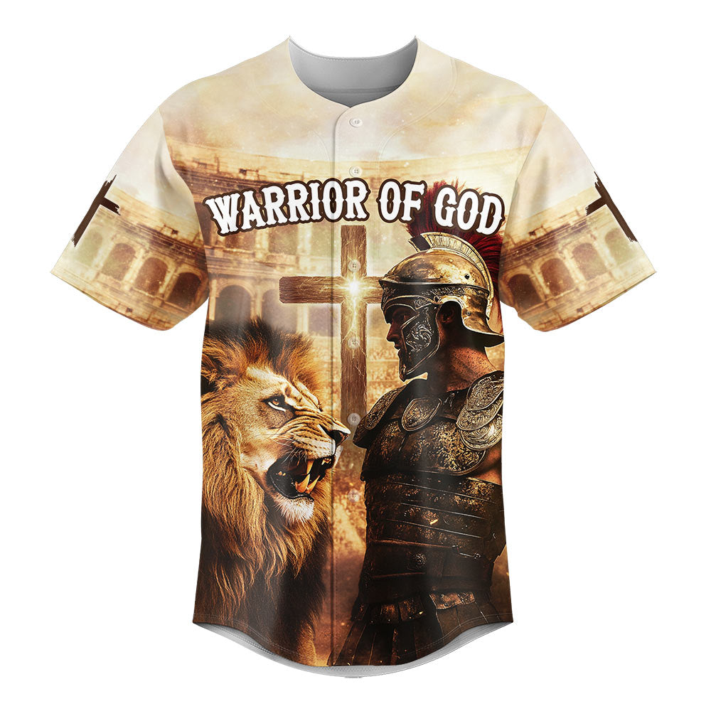Warrior Of God Custom Name Baseball Jersey