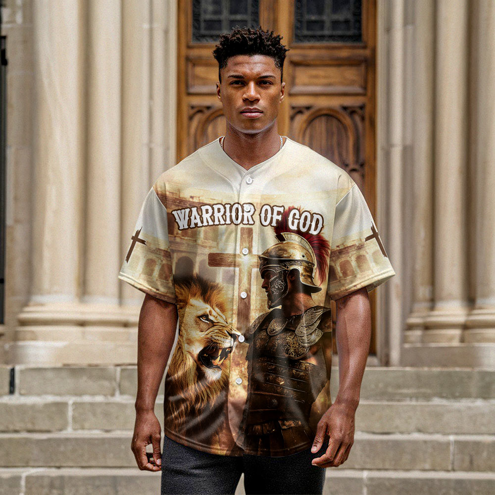 Warrior Of God Custom Name Baseball Jersey