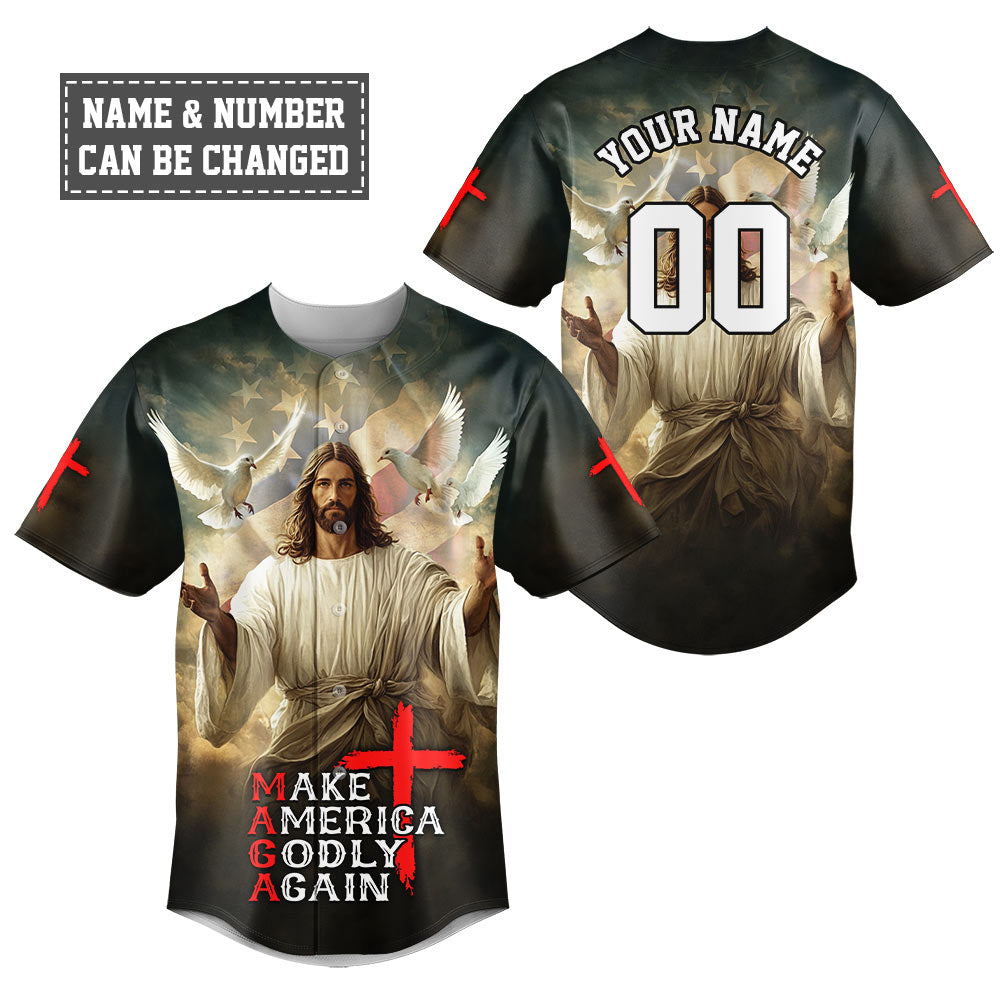Make America Godly Again Baseball Jersey