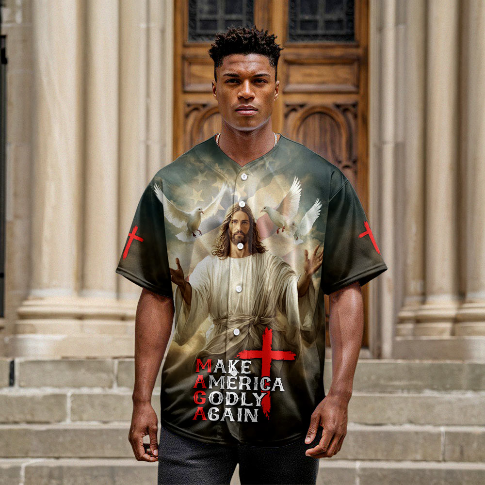 Make America Godly Again Baseball Jersey