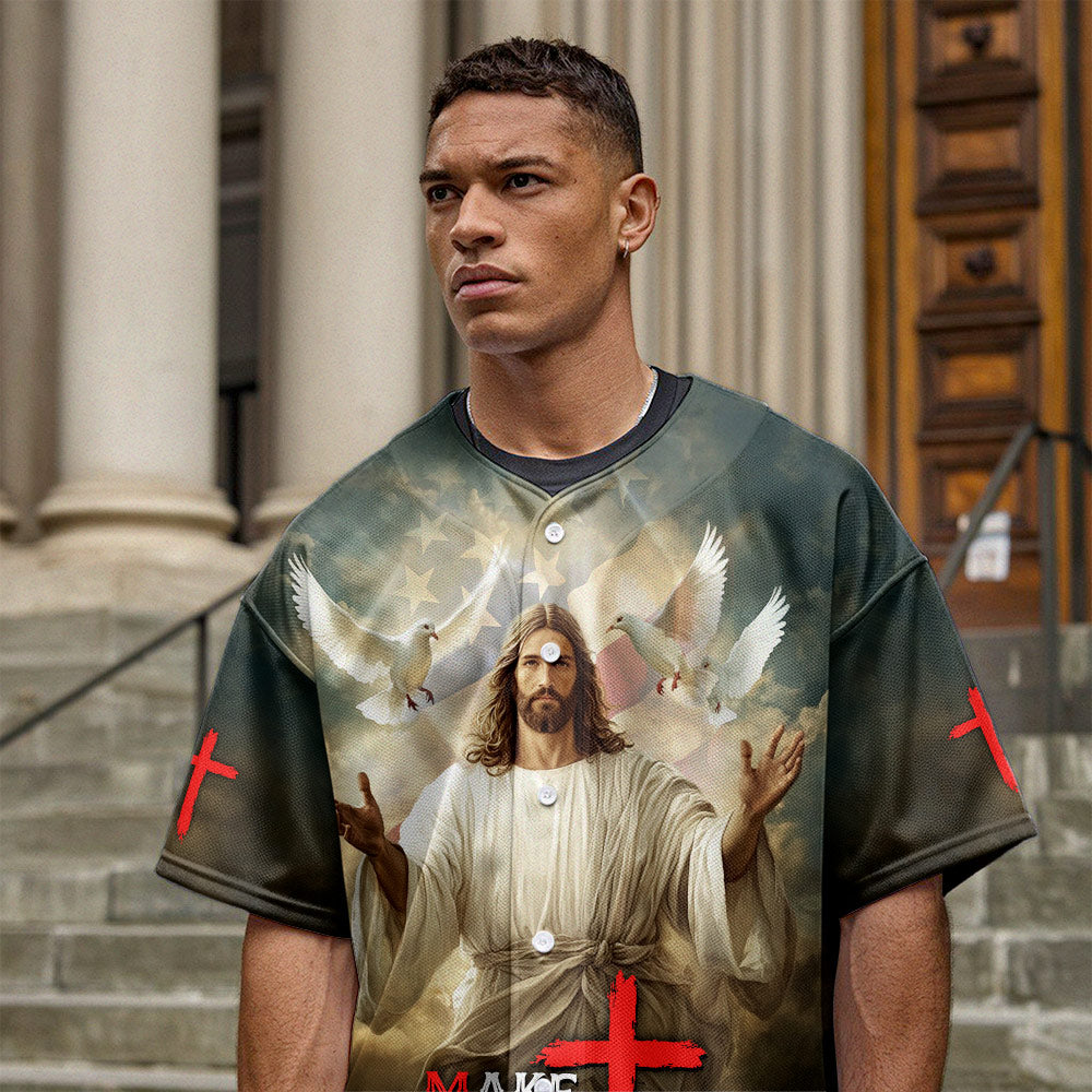 Make America Godly Again Baseball Jersey