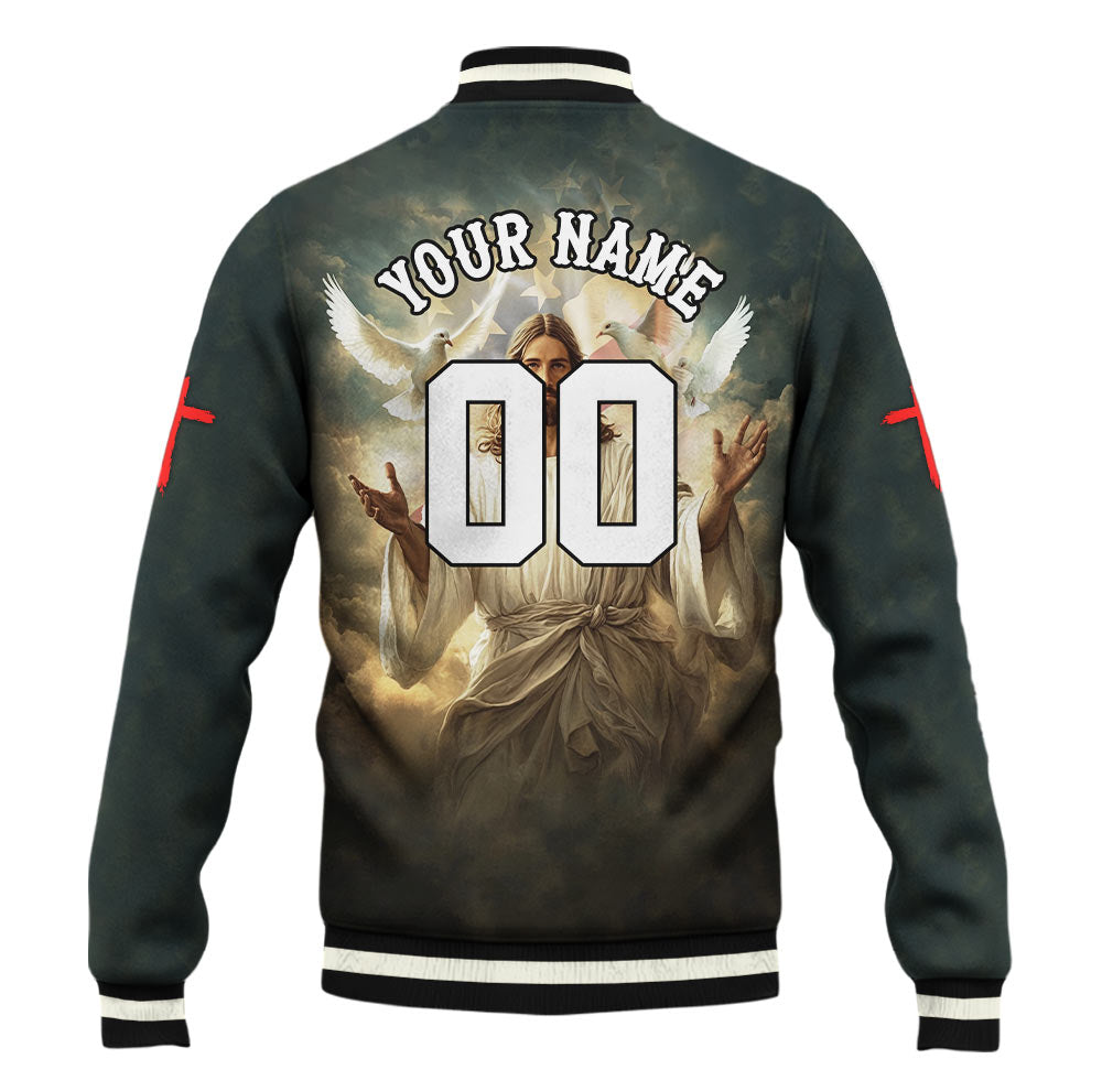 Make America Godly Again Baseball Jacket