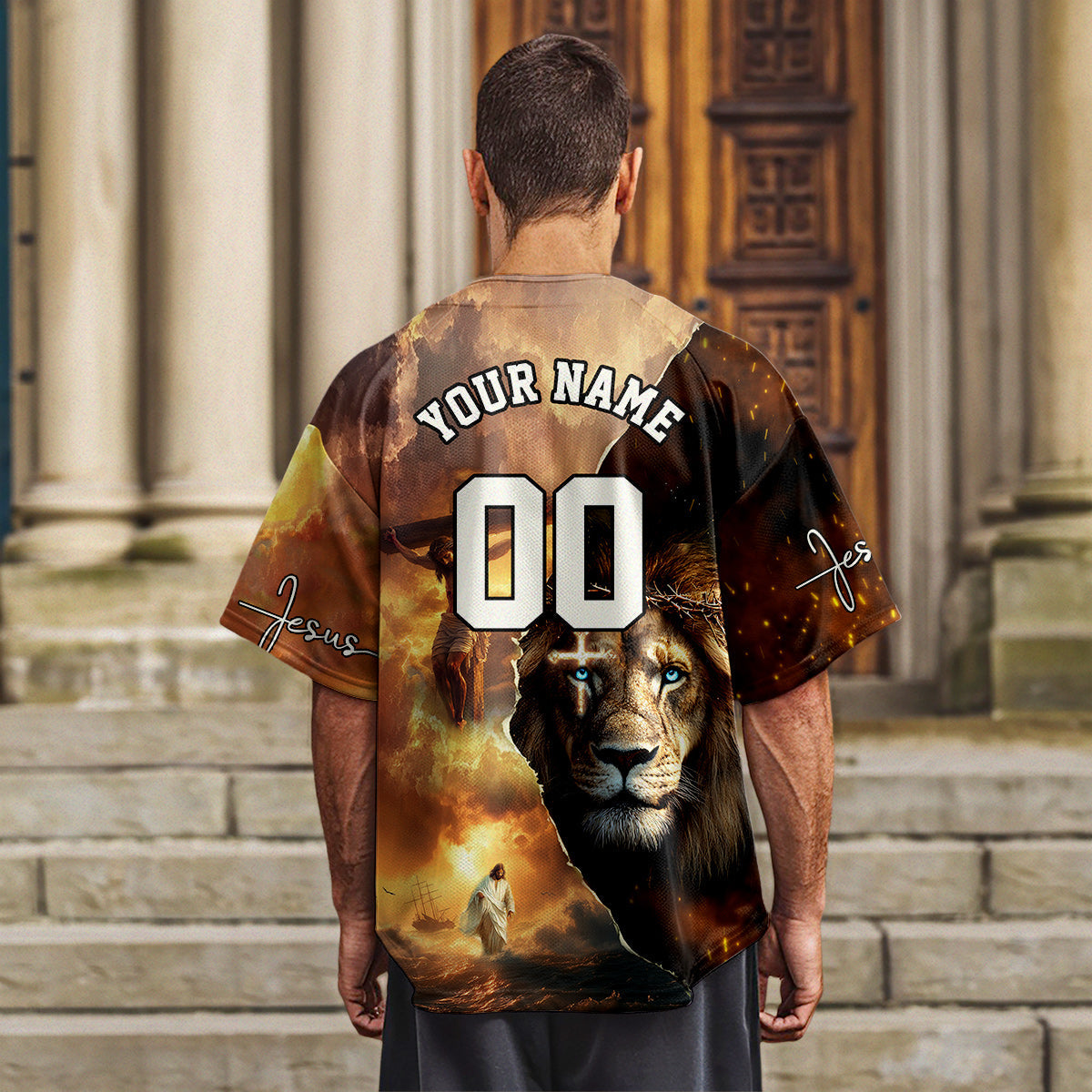 Man Of God Redeemed Strength Baseball Jersey
