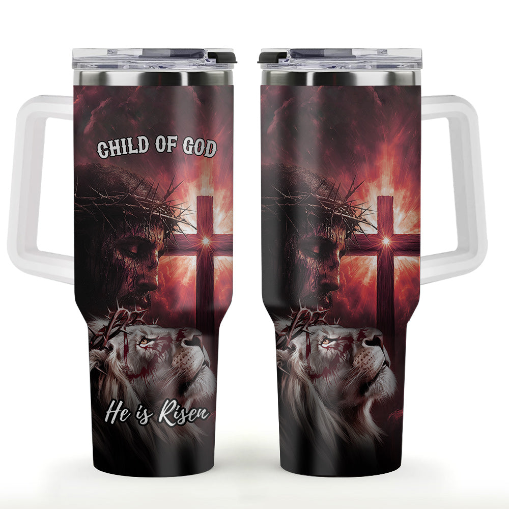 Child Of God Risen Warrior Tumbler