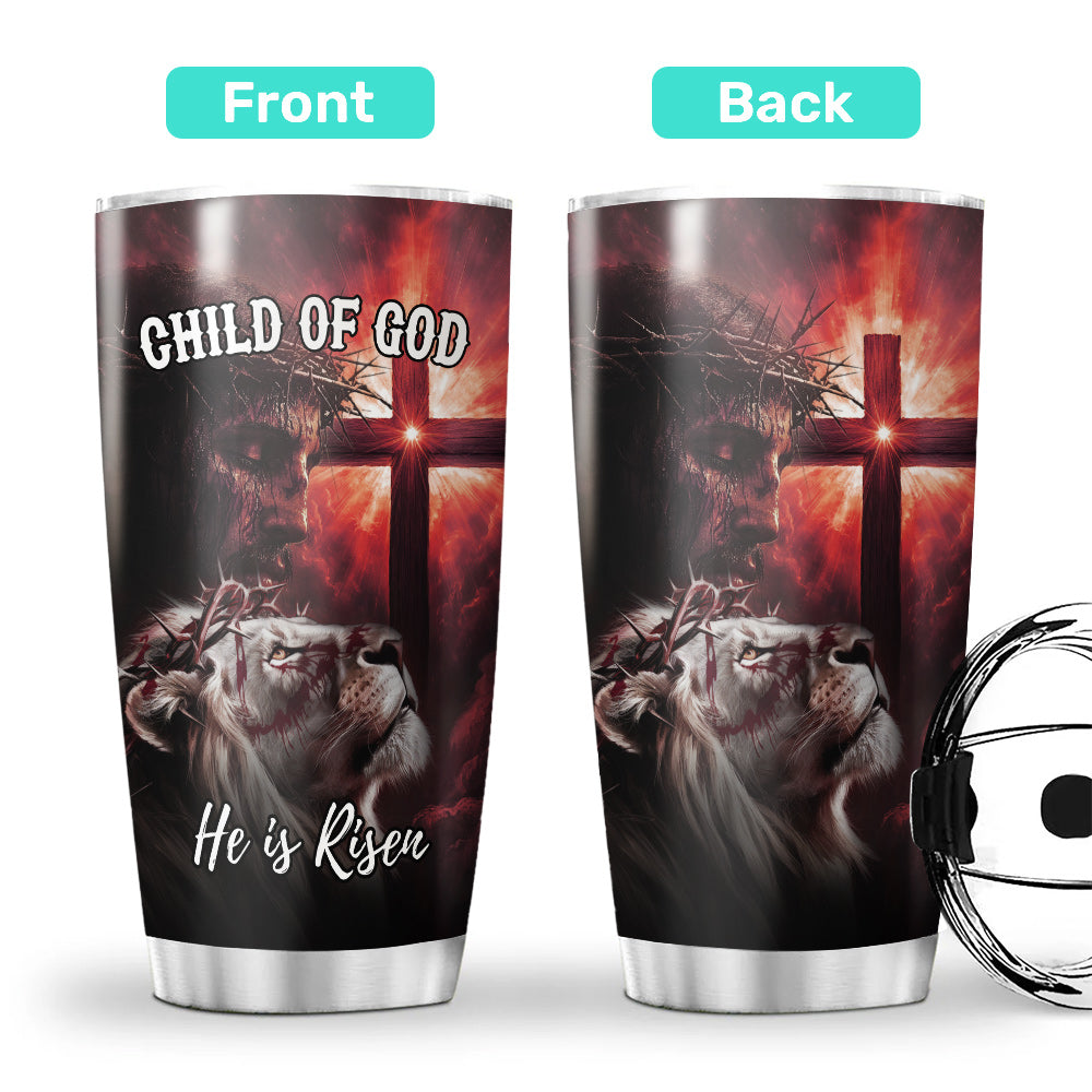 Child Of God Risen Warrior Tumbler