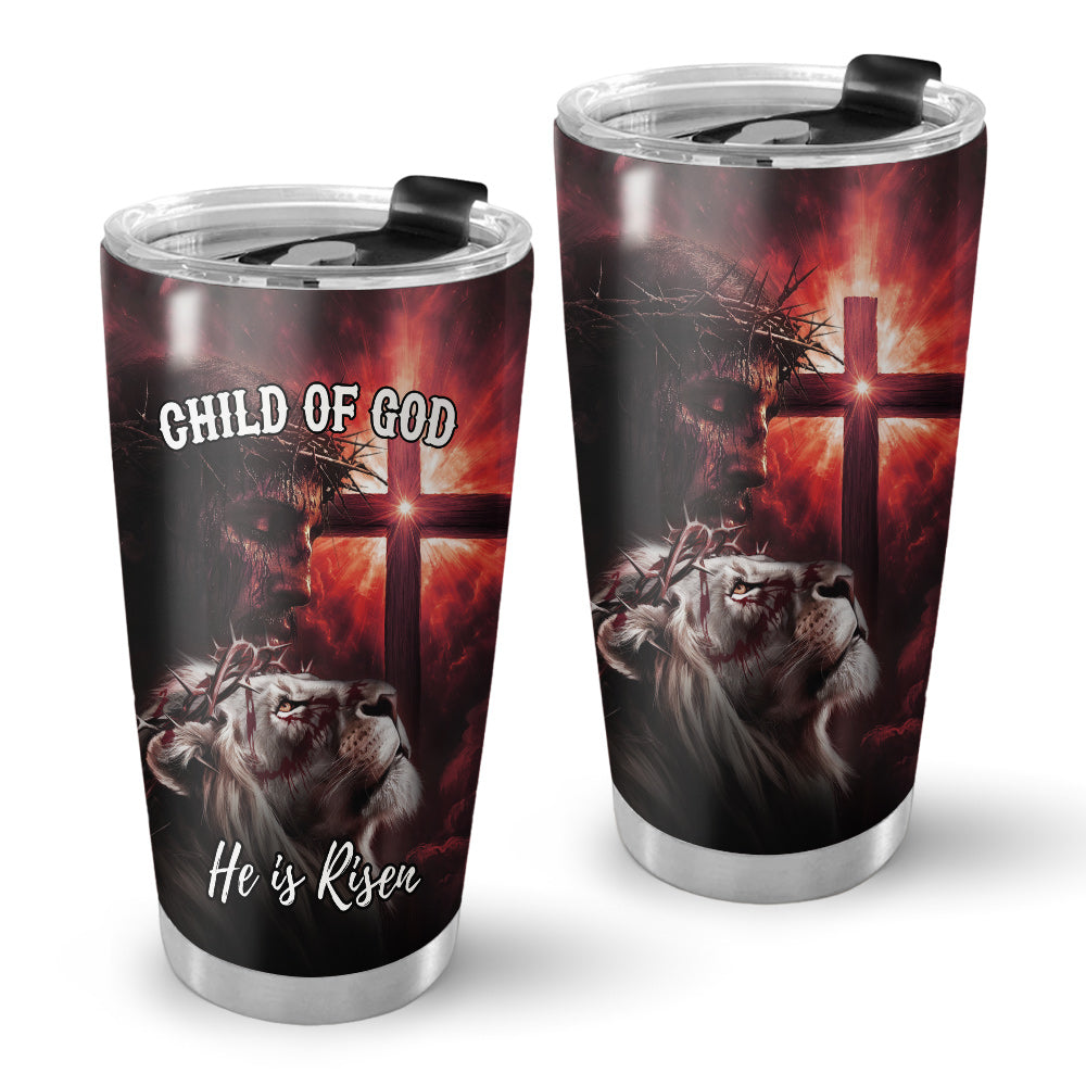 Child Of God Risen Warrior Tumbler