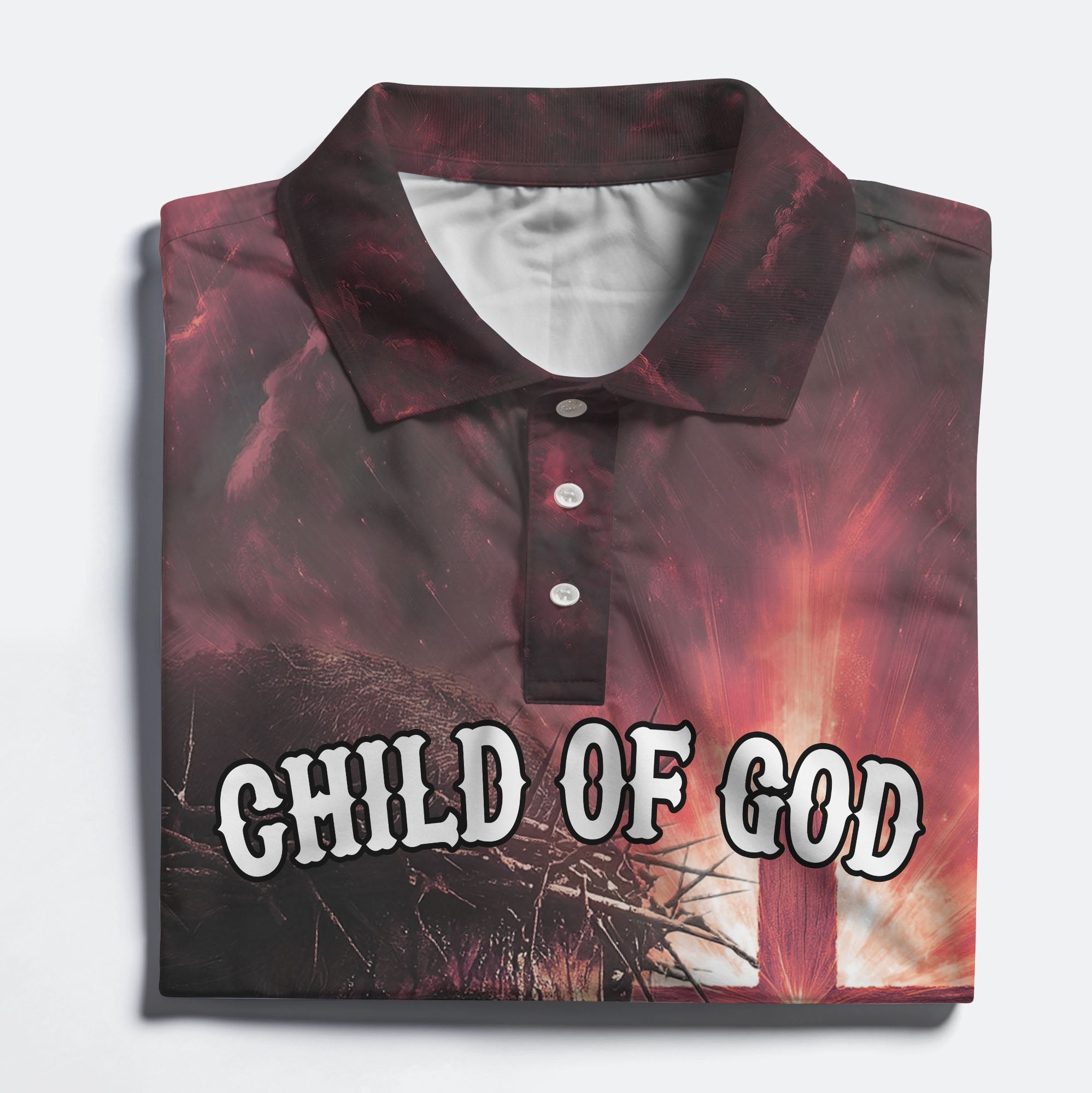 Child of God Red Cross Polo