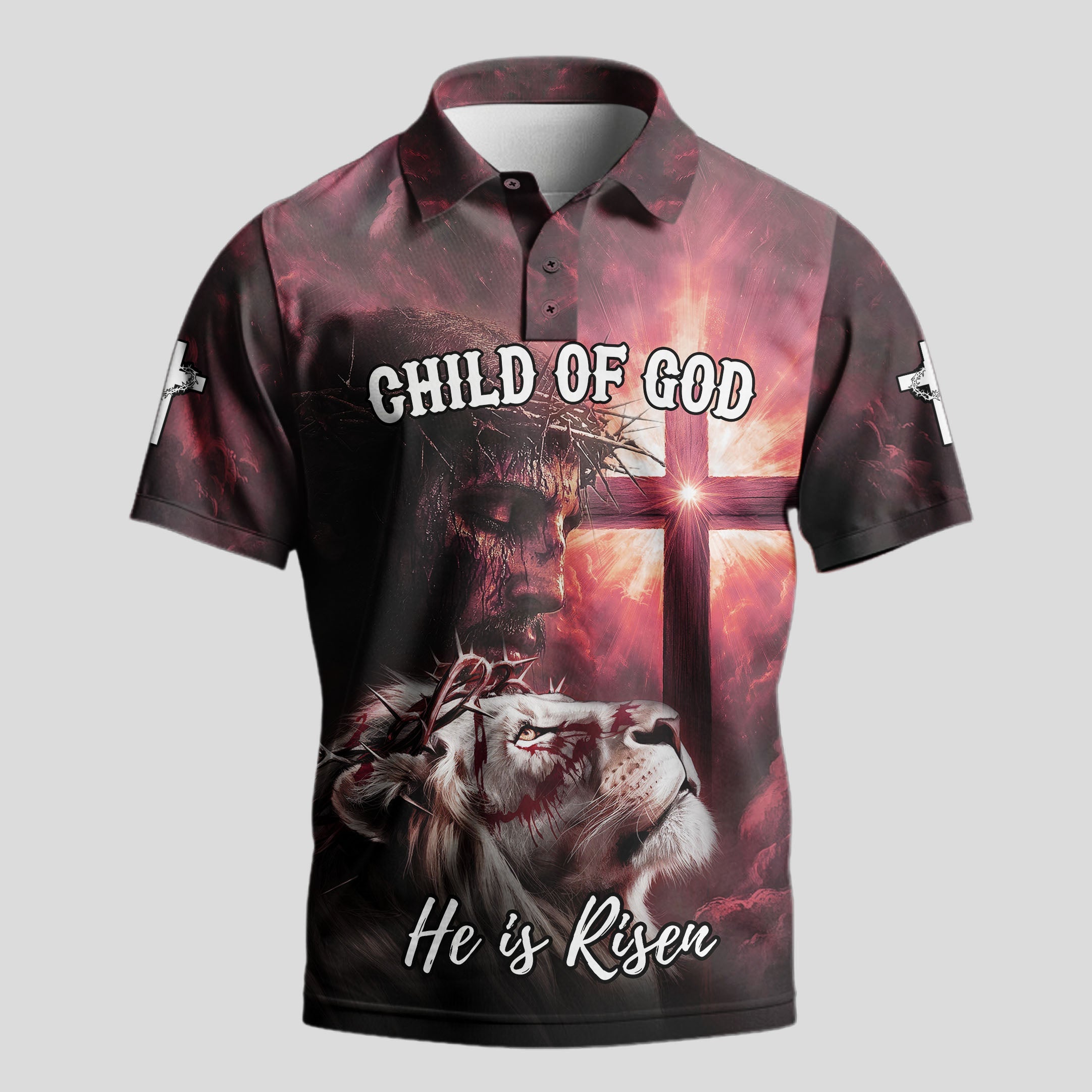 Child of God Red Cross Polo