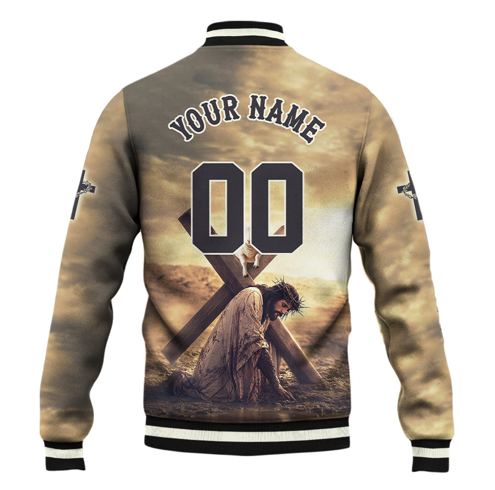 Jesus Save My Life  Baseball Jacket