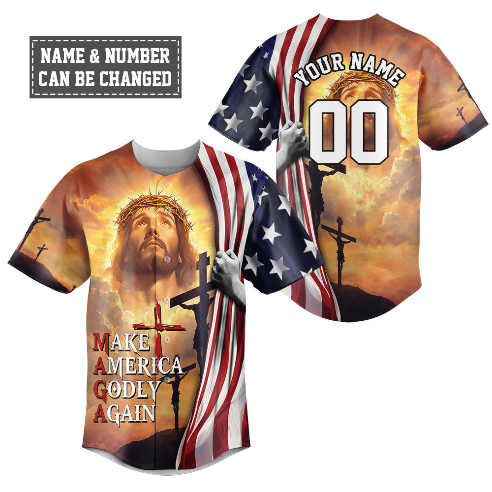Make America Godly Again Baseball Jersey