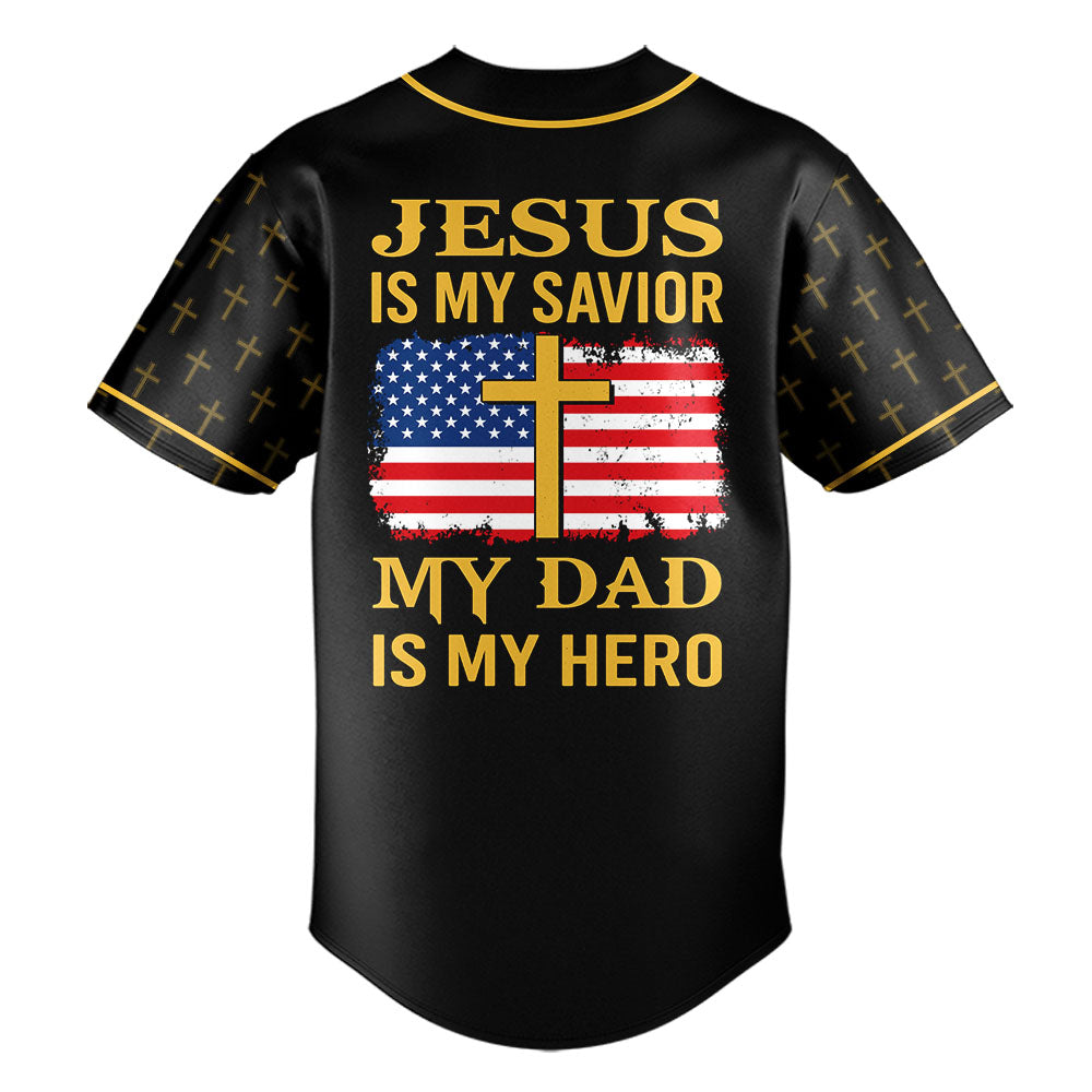 My Dad Is My Hero Baseball Jersey