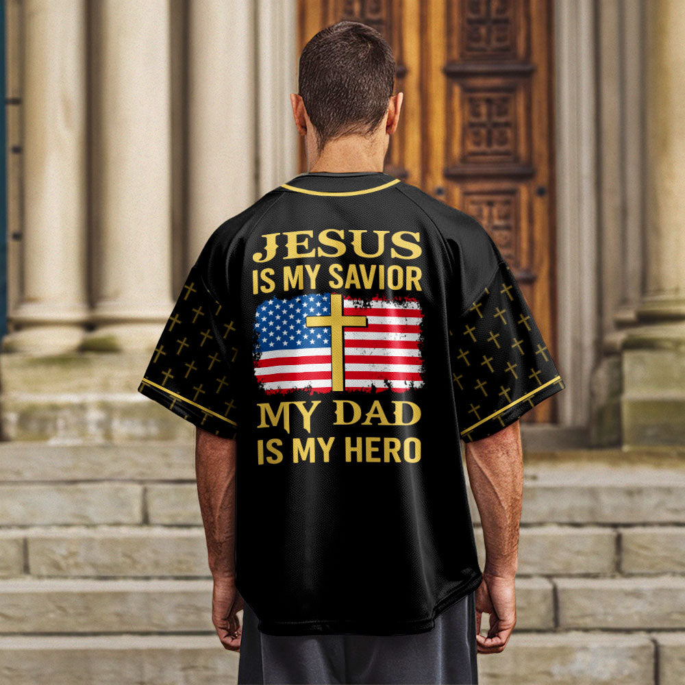 My Dad Is My Hero Baseball Jersey