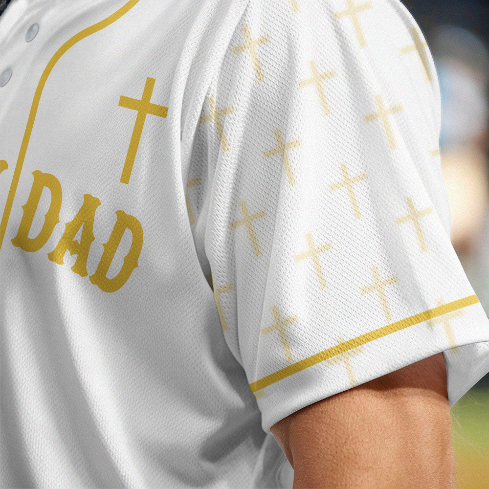 My Dad Is My Hero Baseball Jersey