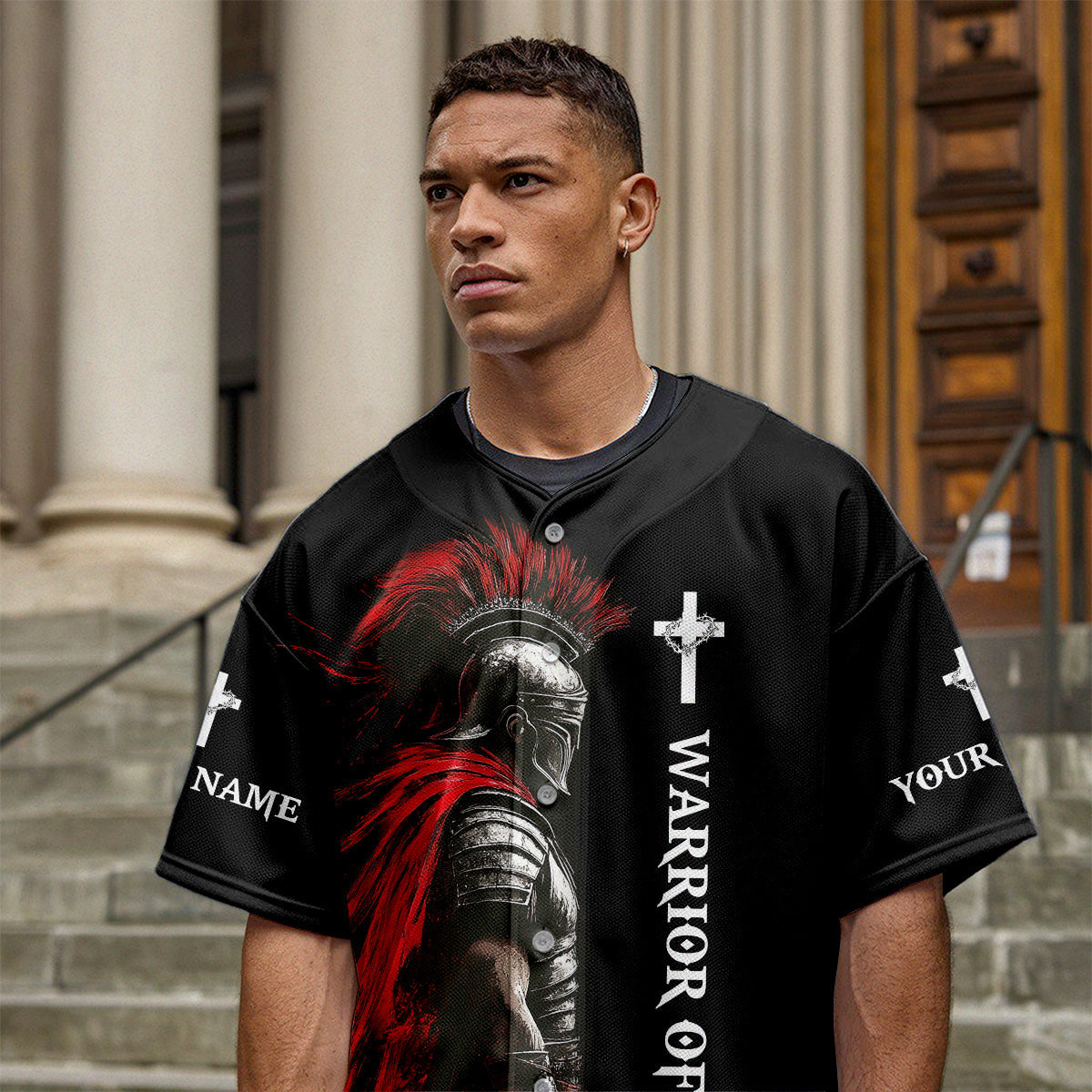 Warrior Of Christ Custom Name Baseball Jersey