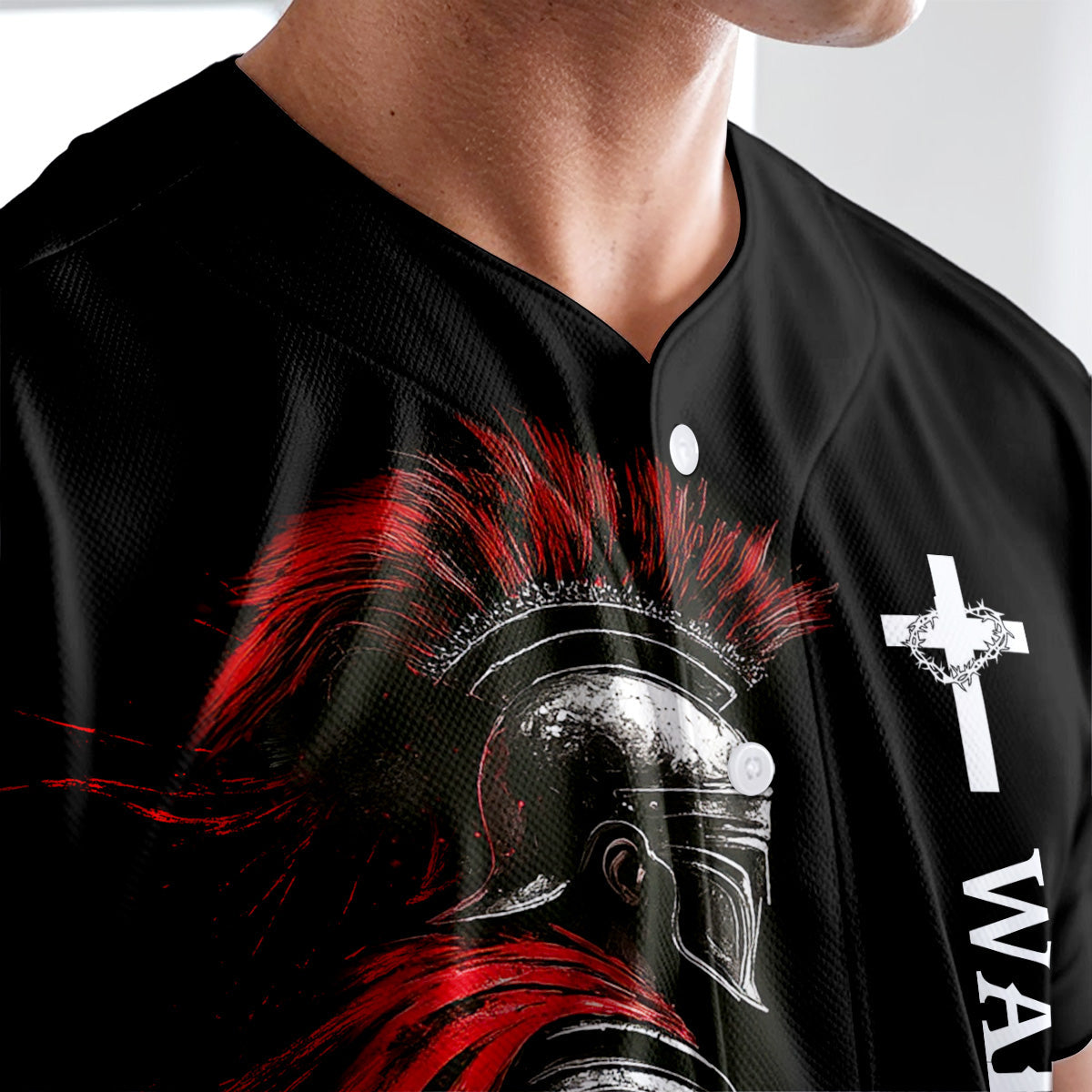 Warrior Of Christ Custom Name Baseball Jersey
