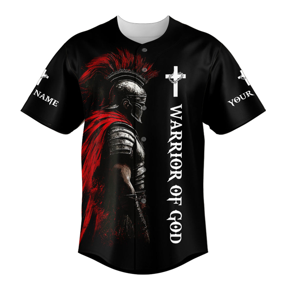 Warrior Of Christ Custom Name Baseball Jersey