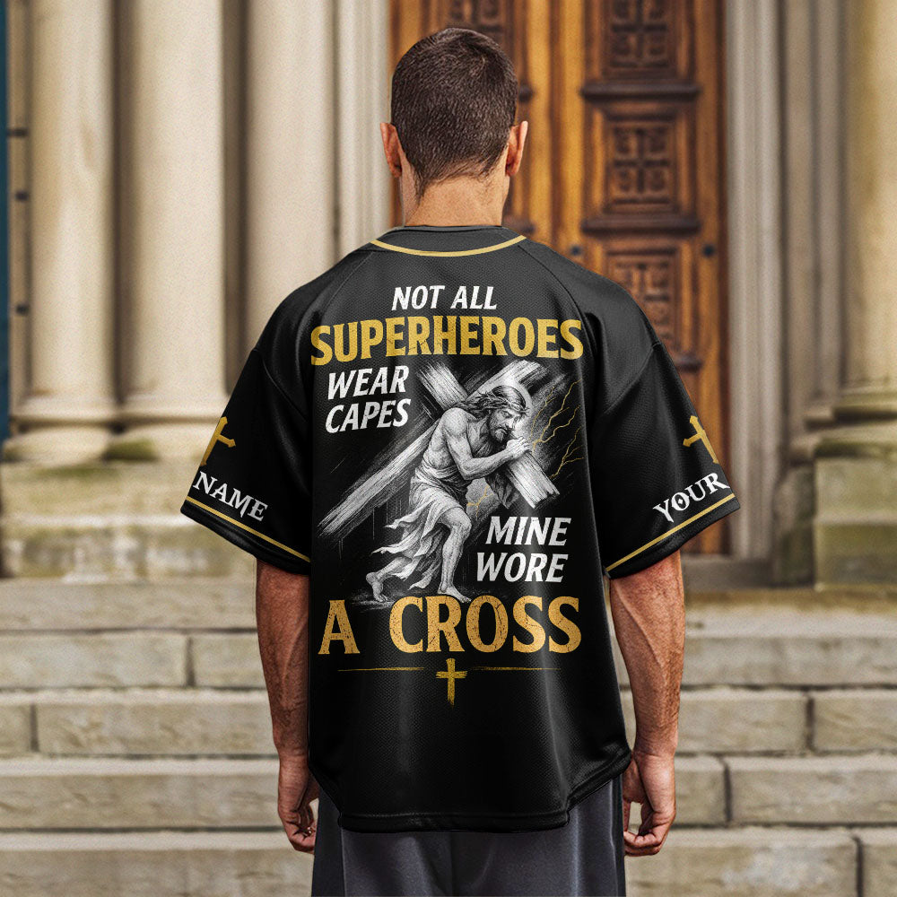 Not All Superheroes Wear Capes Custom Name Baseball Jersey