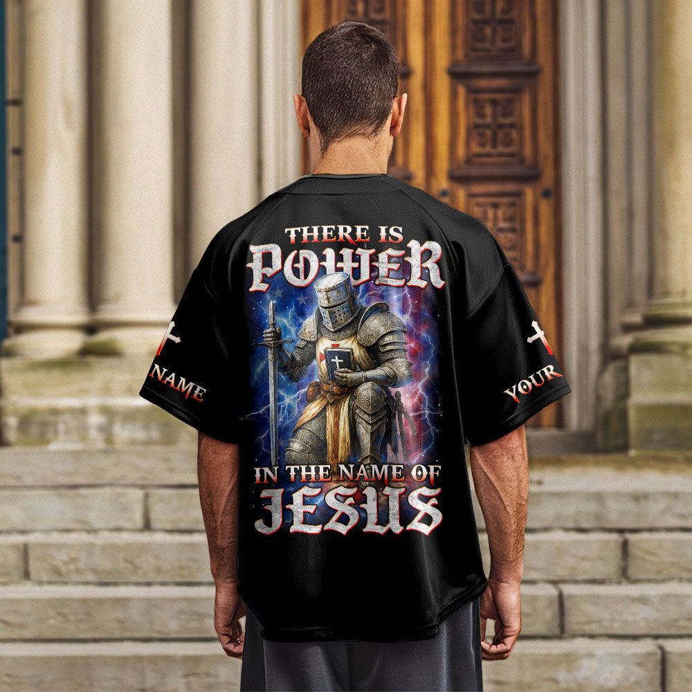 There Is Power In The Name Of Jesus Custom Name Baseball Jersey