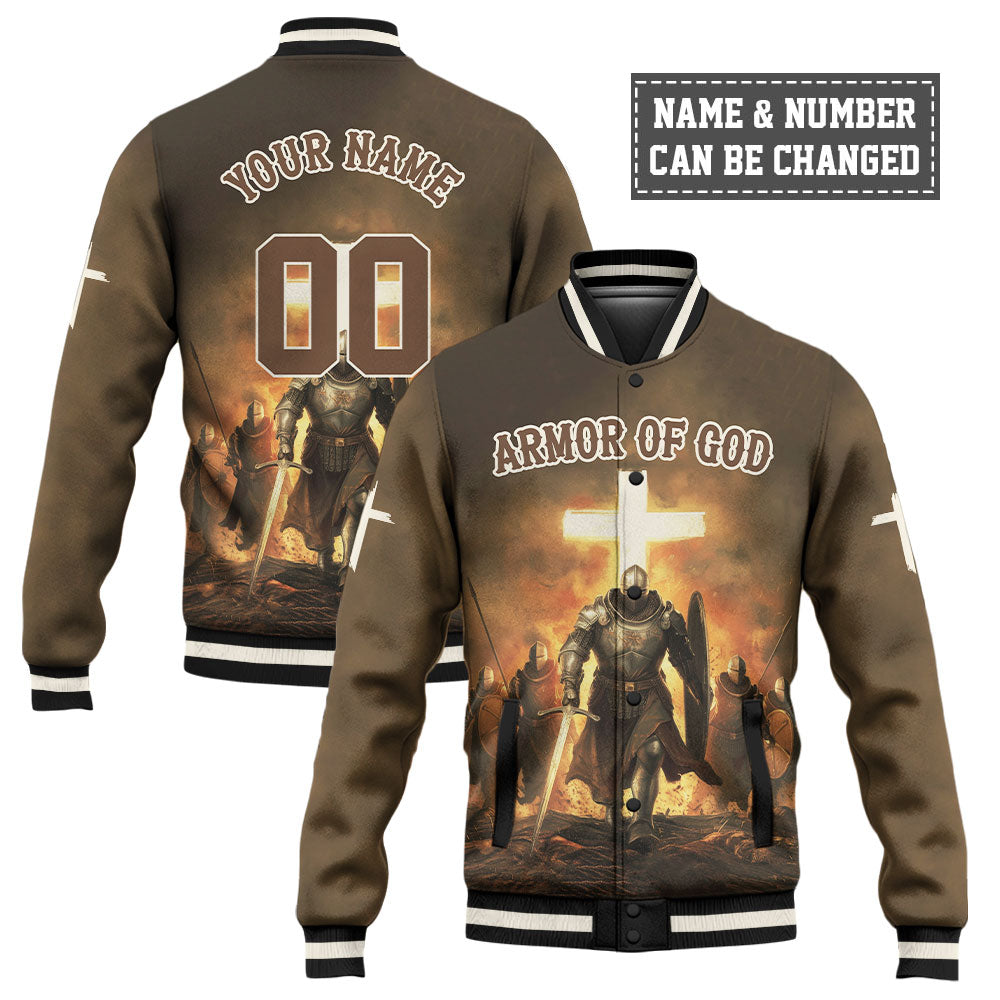 Armor of God Warrior Baseball Jacket