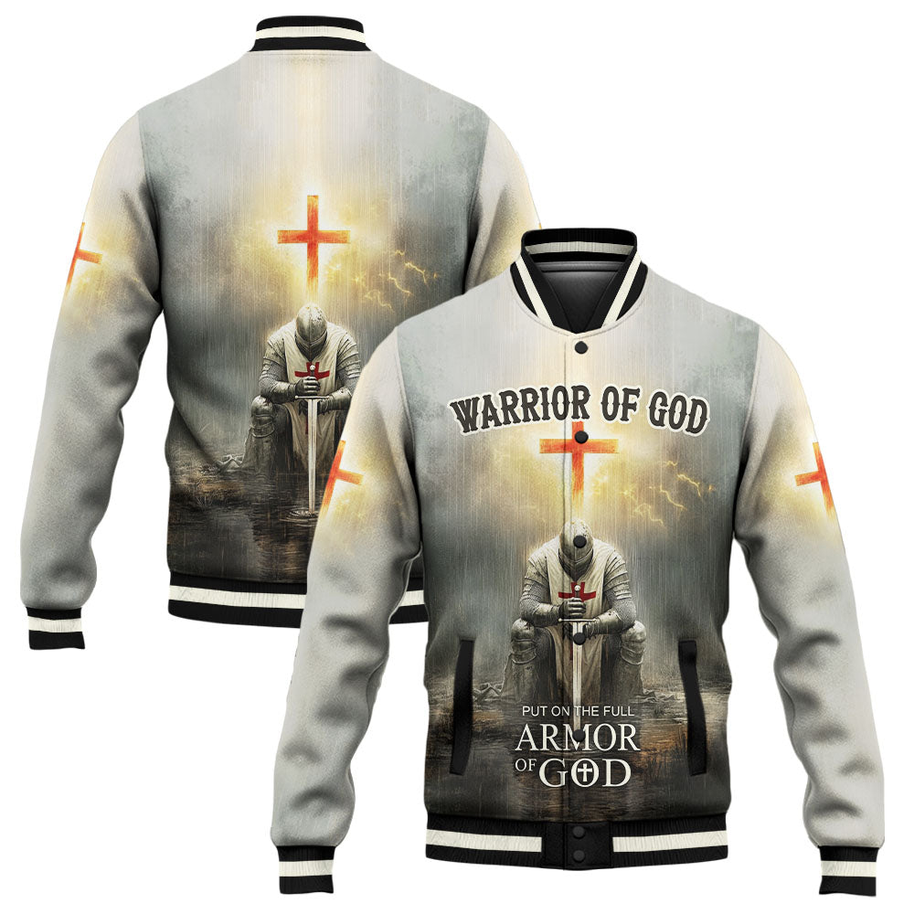 Put on the Full Armor of God Baseball Jacket