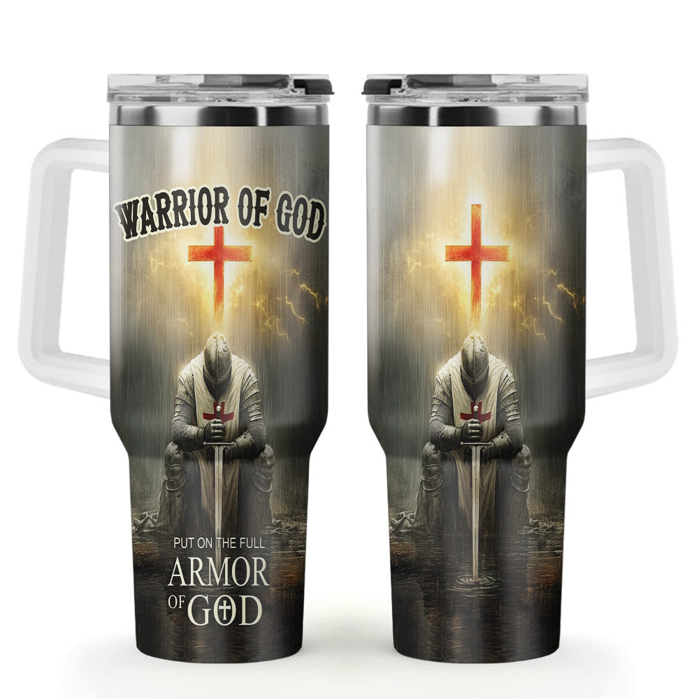 Put on the Full Armor of God Stainless Steel Tumbler