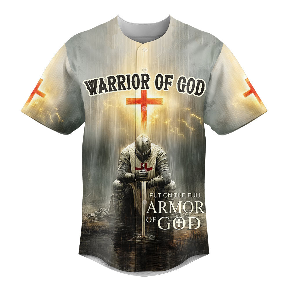 Put on the Full Armor of God Custom Name Baseball Jersey