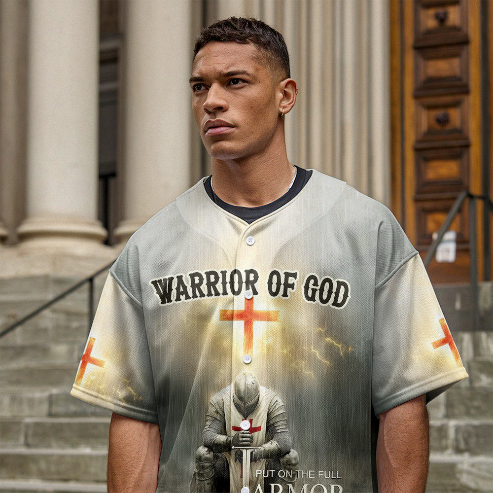Put on the Full Armor of God Custom Name Baseball Jersey