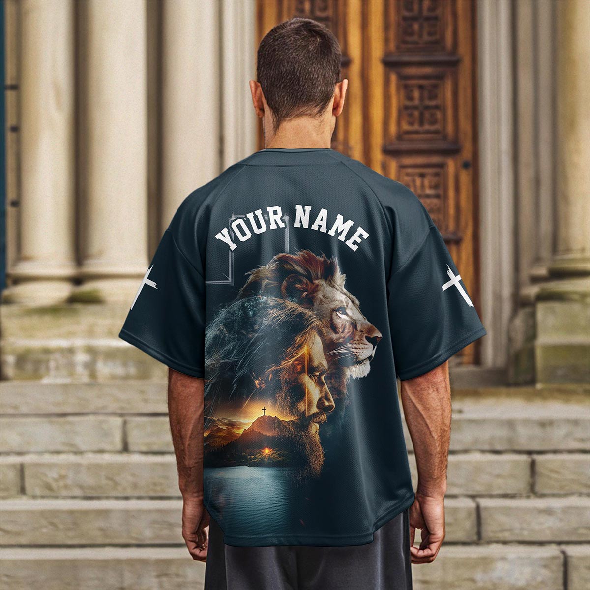 Warrior of Christ He is Risen Custom Name Baseball Jersey