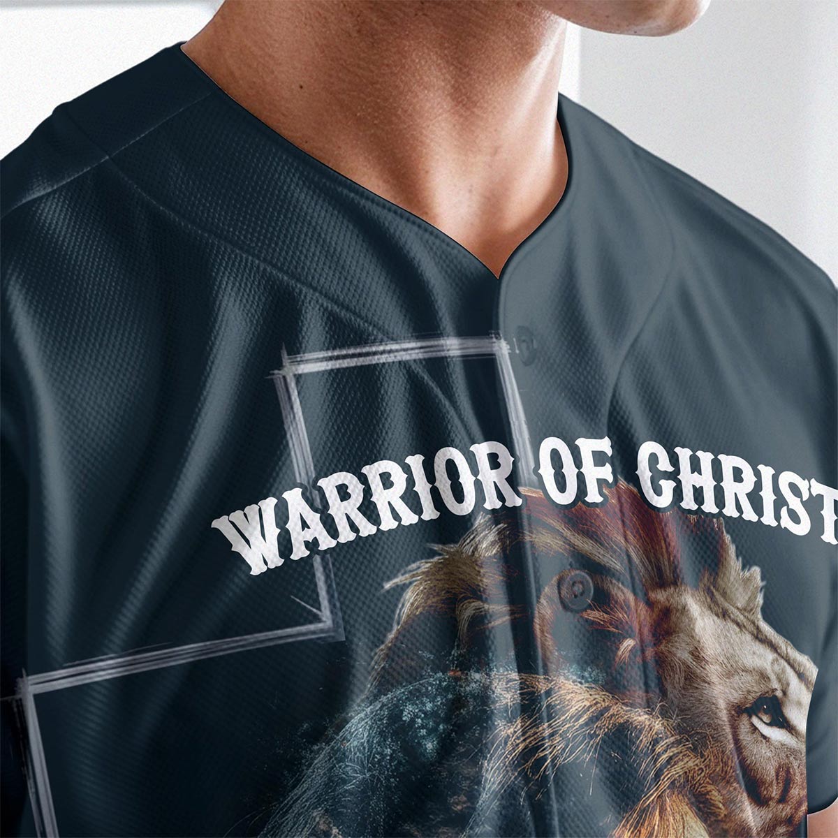 Warrior of Christ He is Risen Custom Name Baseball Jersey