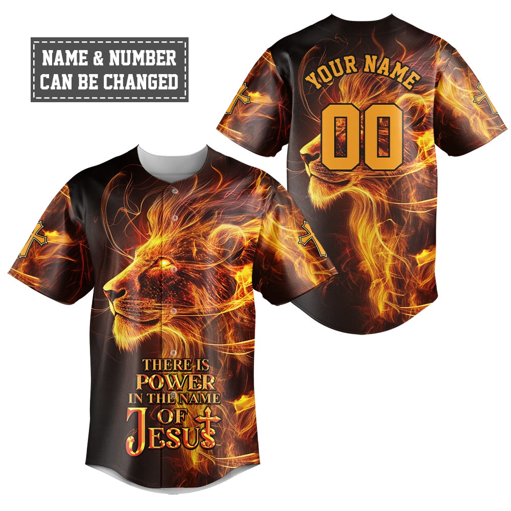 There is Power in the Name of Jesus Baseball Jersey