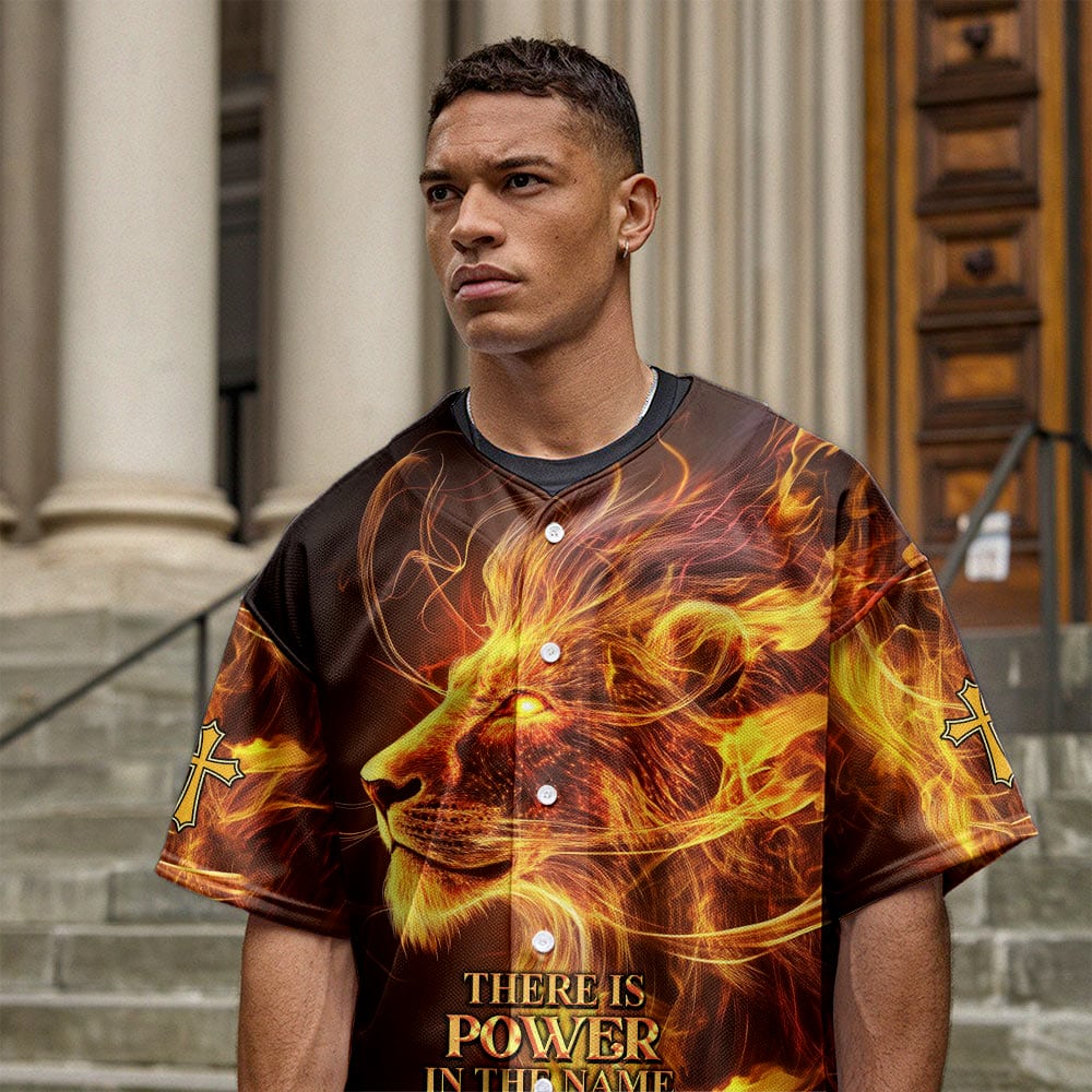 There is Power in the Name of Jesus Baseball Jersey