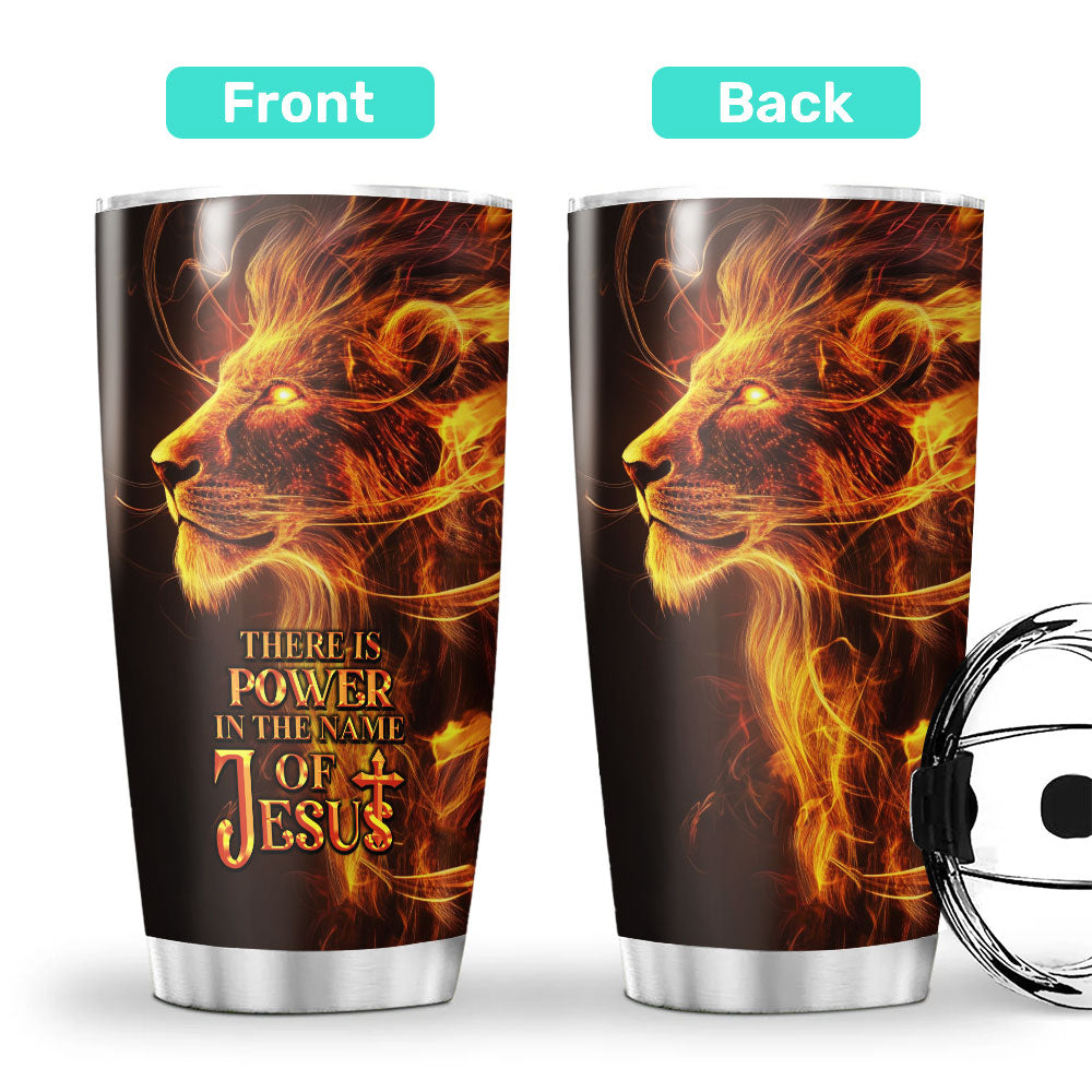 There is Power in the Name of Jesus Stainless Steel Tumbler