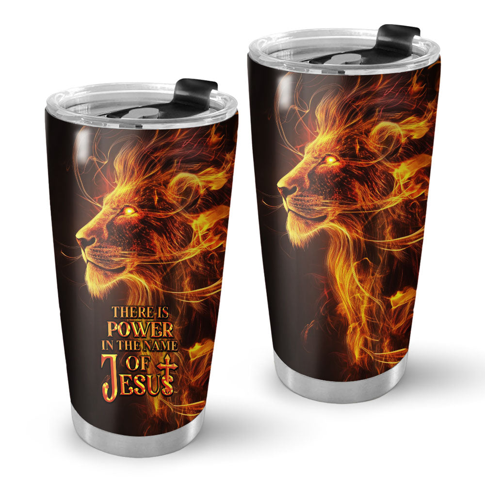 There is Power in the Name of Jesus Stainless Steel Tumbler