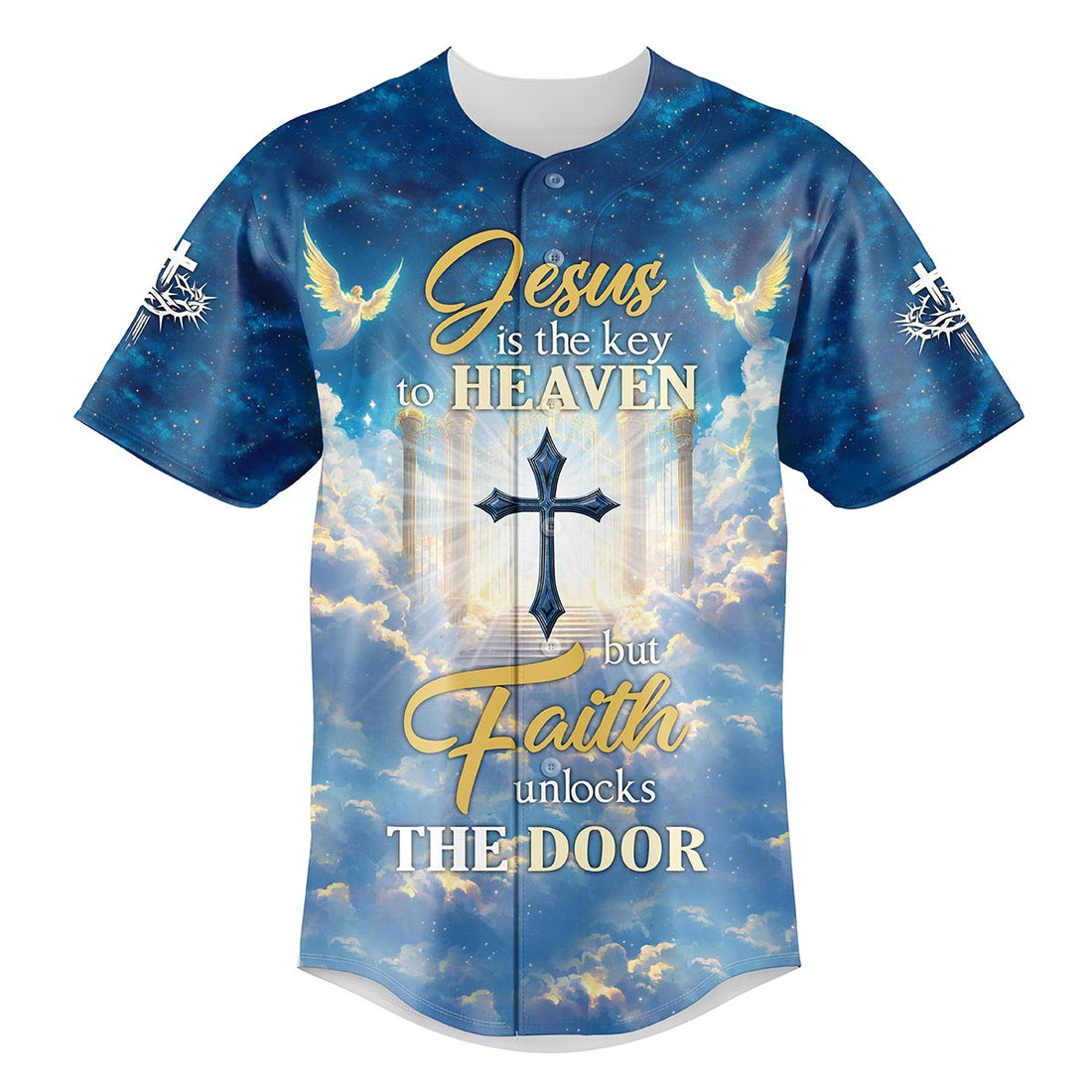 Jesus is the Key to Heaven Baseball Jersey