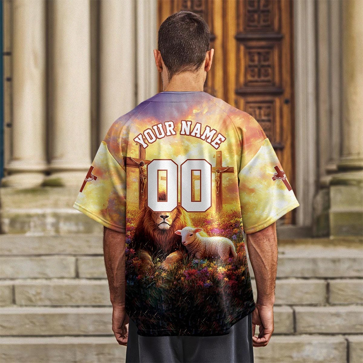 Jesus Because of Him Heaven Know my Name Baseball Jersey