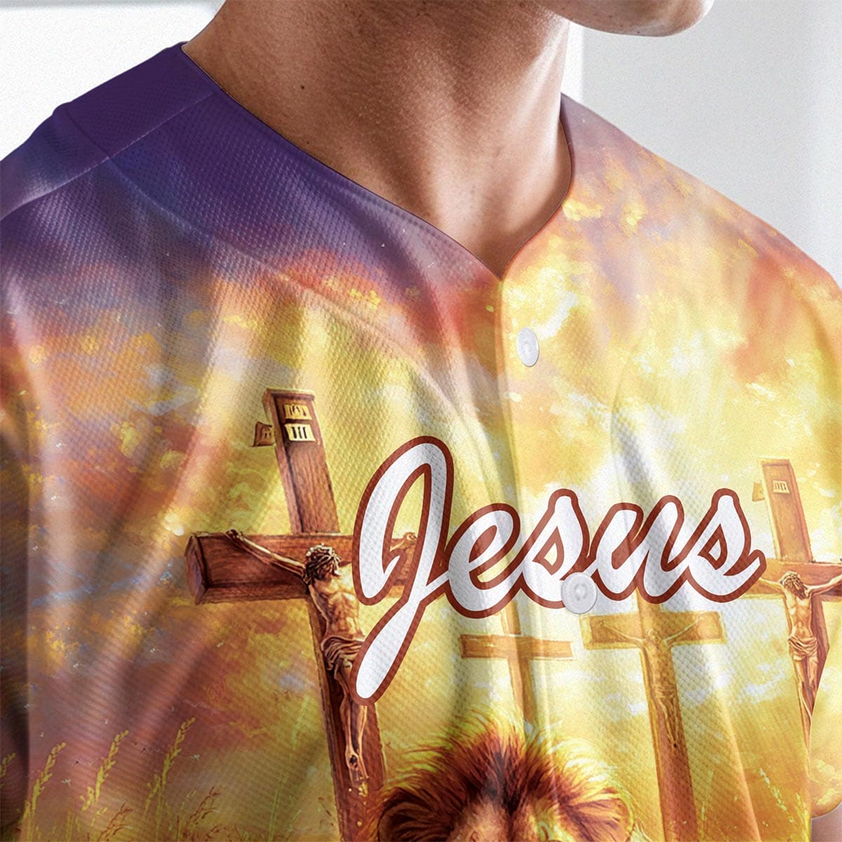 Jesus Because of Him Heaven Know my Name Baseball Jersey