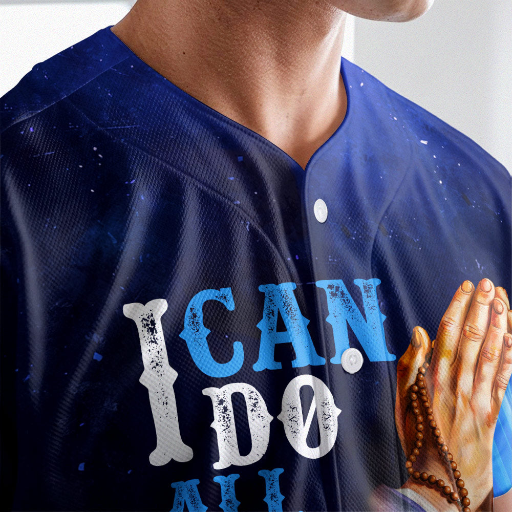 I can do All Things Through Christ Baseball Jersey