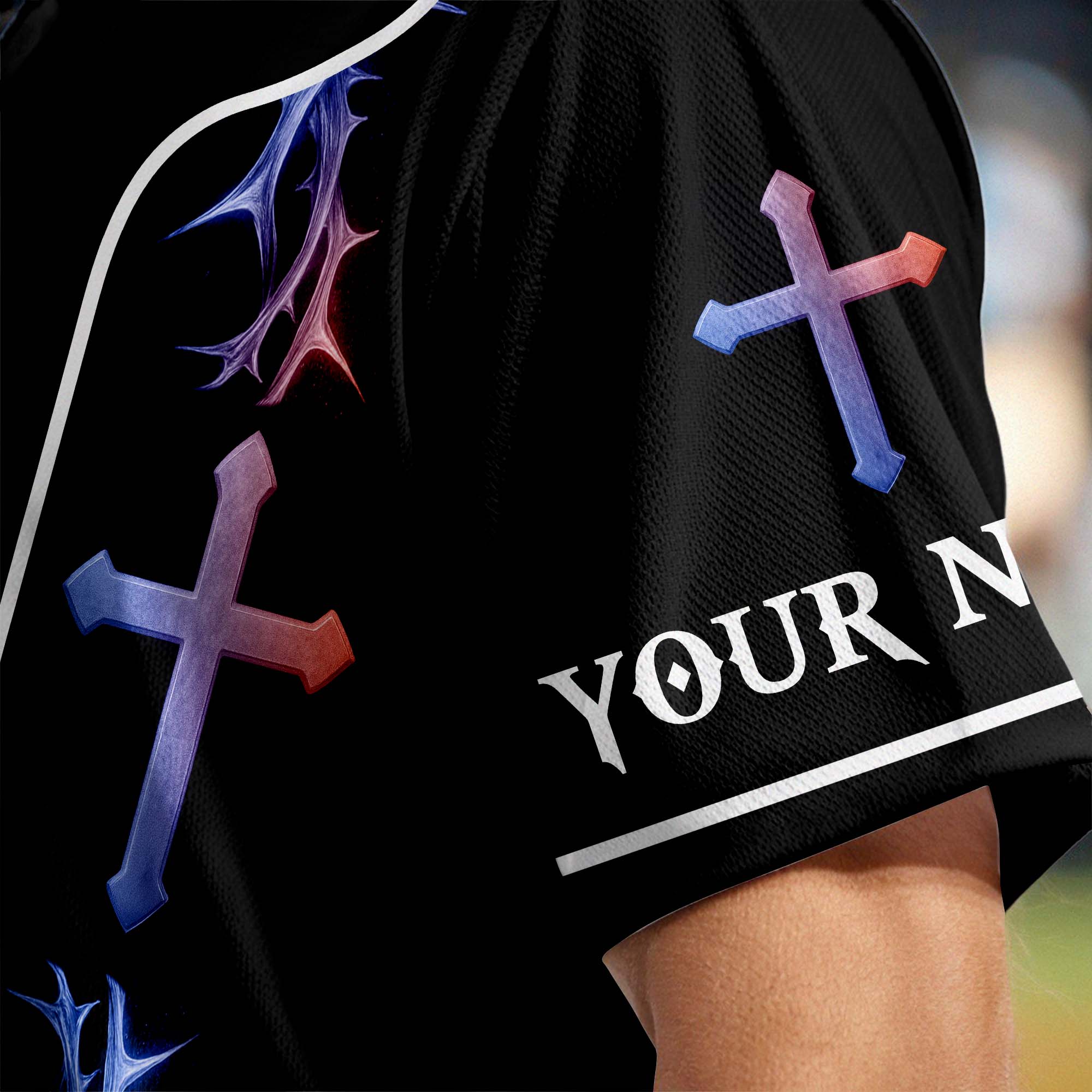 No Matter The Storm May Your Faith Be Stronger Than Your Fear Custom Name Baseball Jersey