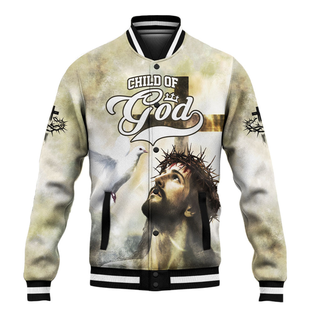 Child of God – Divine Grace Jesus Baseball Jacket