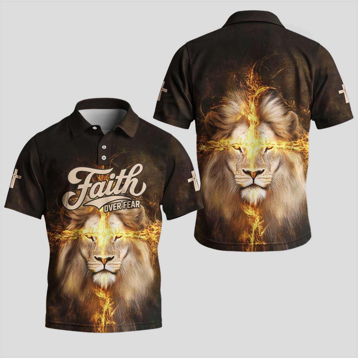 Faith over Fear Lion of Judah Polo