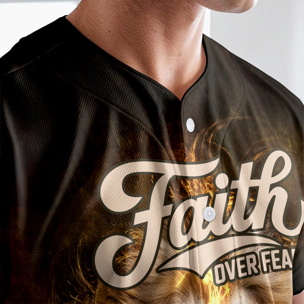 Man Of God Jesus Custom Name Baseball Jersey