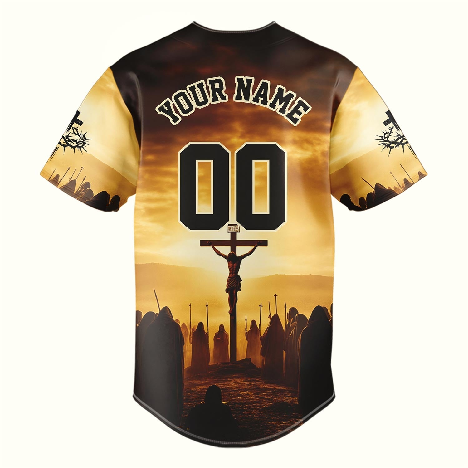Jesus Faith Over Fear Cross Baseball Jersey