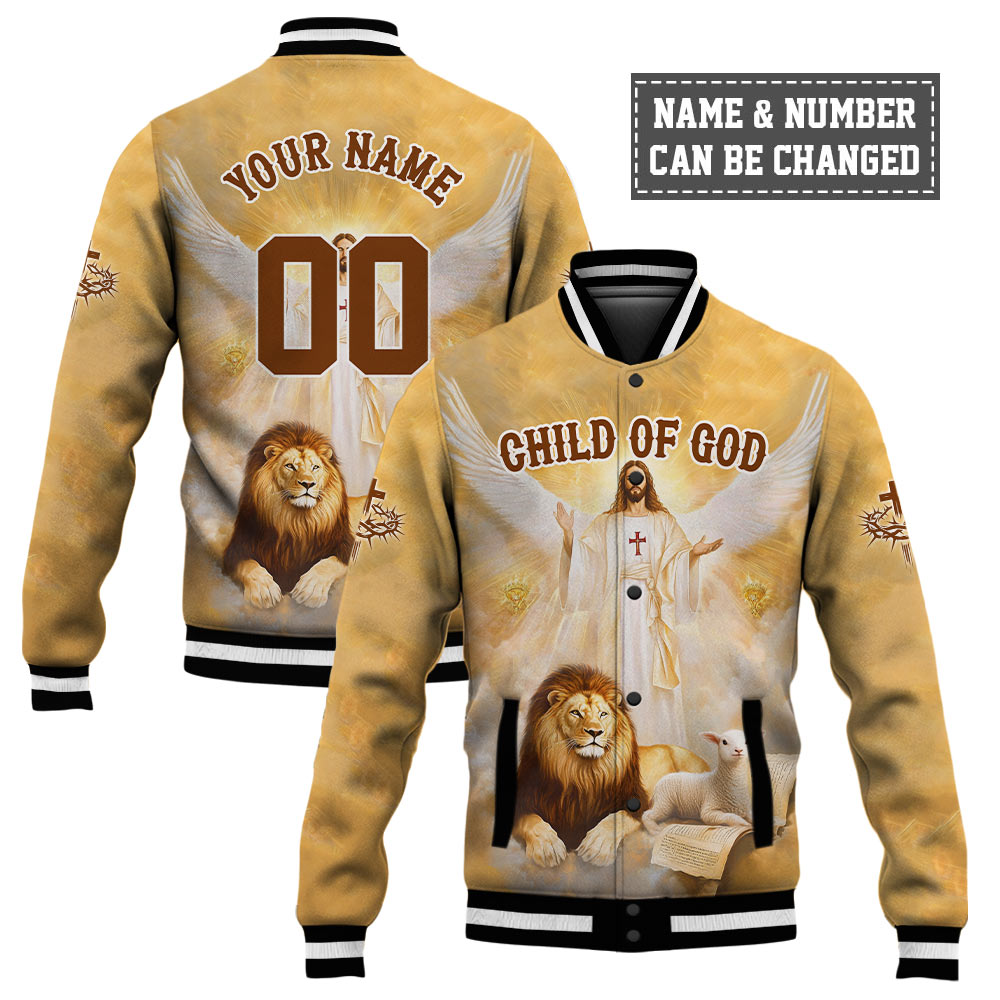 Jesus Child Of God Baseball Jacket