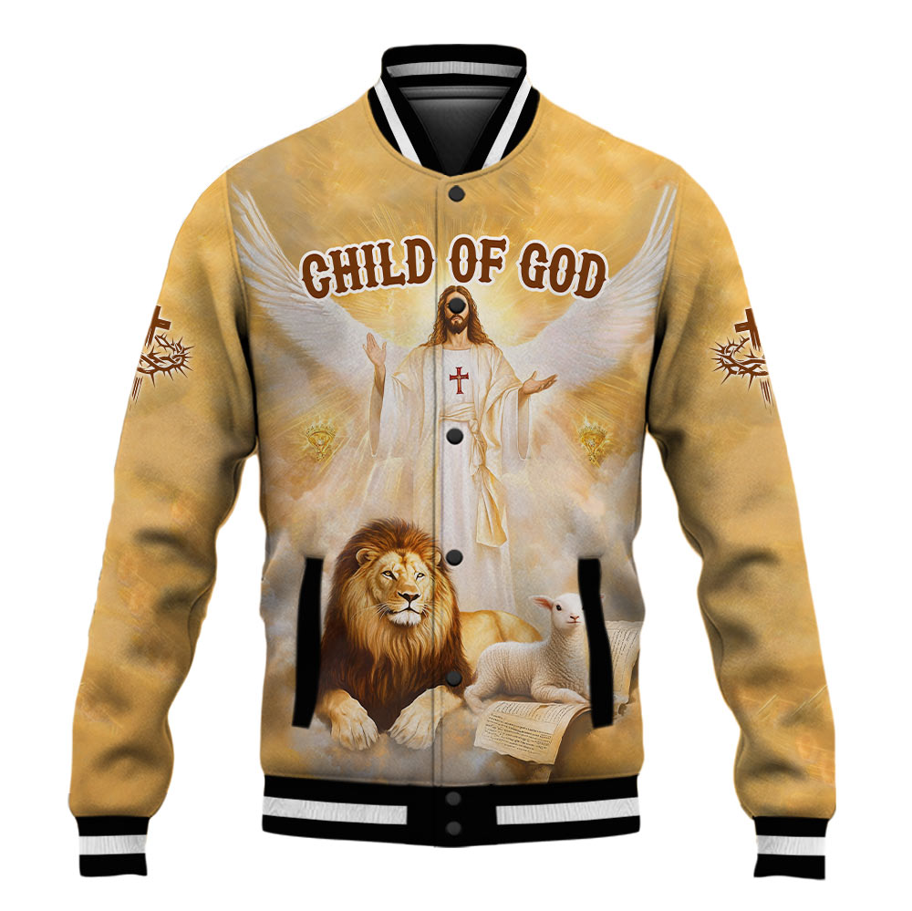 Jesus Child Of God Baseball Jacket