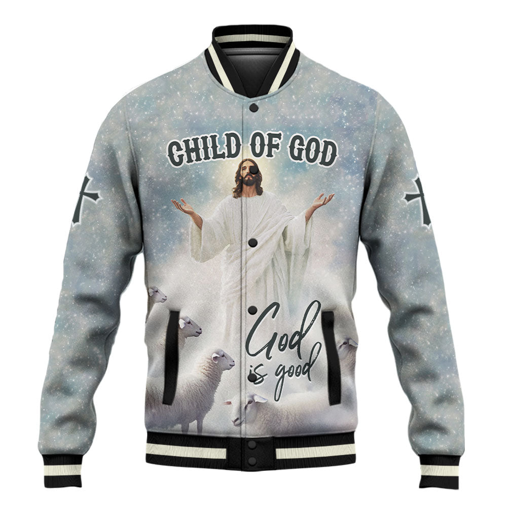 Jesus God Is Good Baseball Jacket