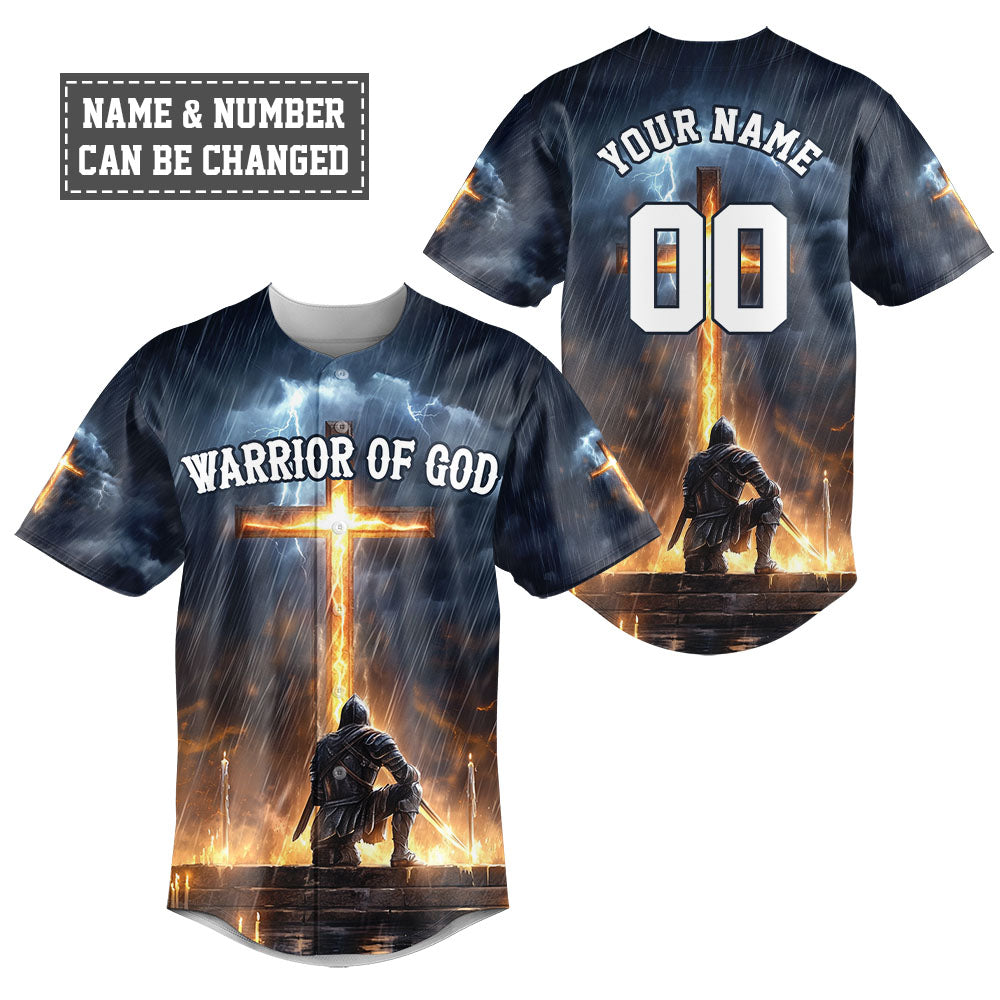 Jesus Warrior Of God Baseball Jersey