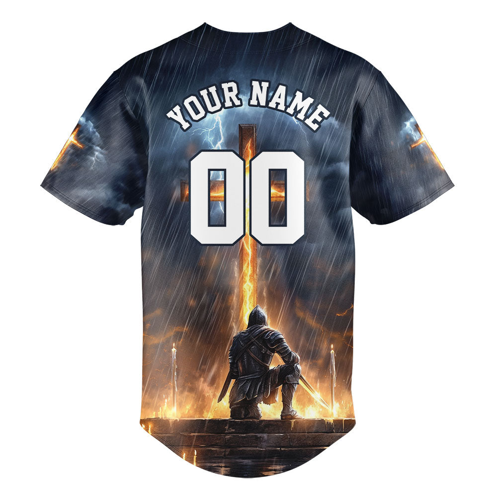 Jesus Warrior Of God Baseball Jersey