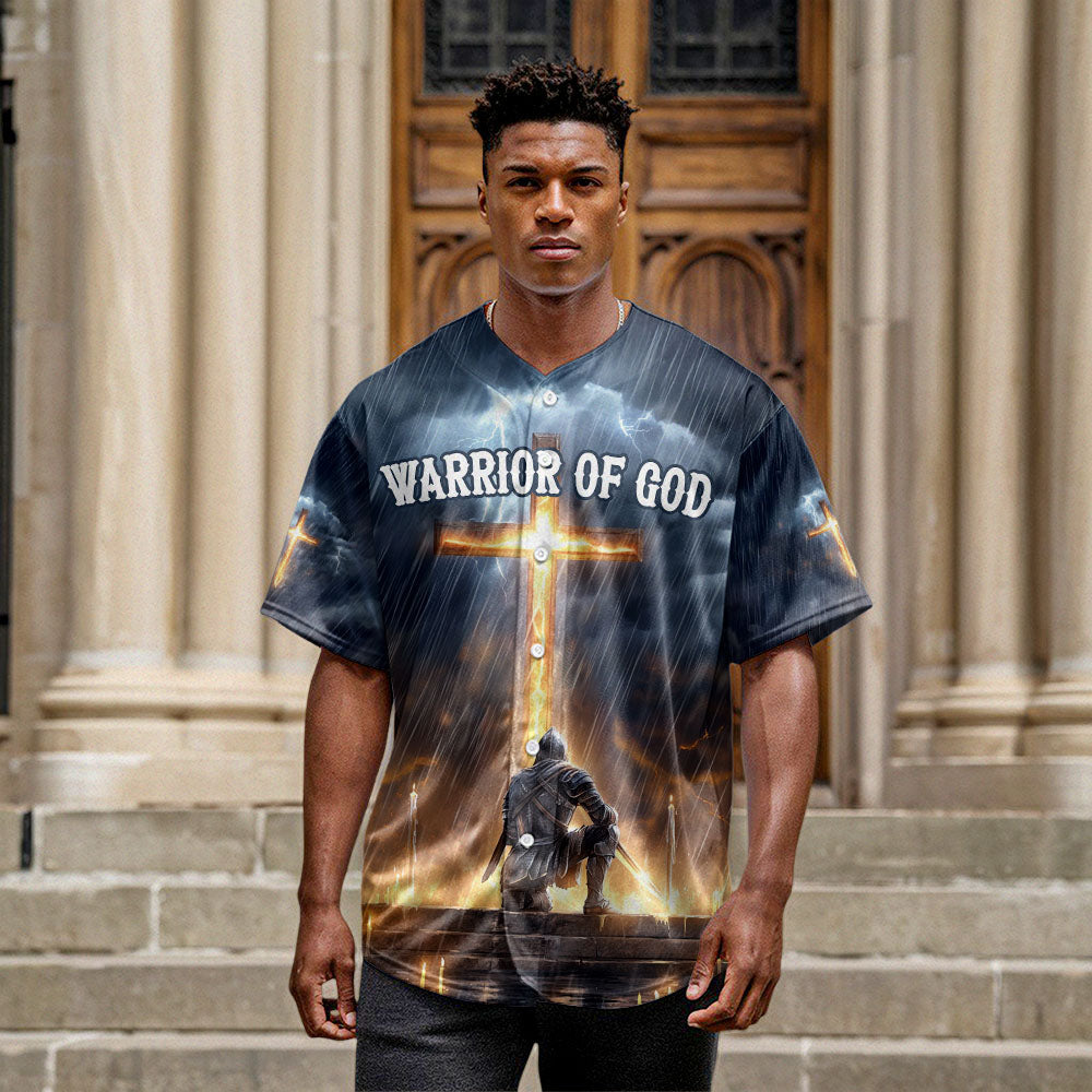 Jesus Warrior Of God Baseball Jersey